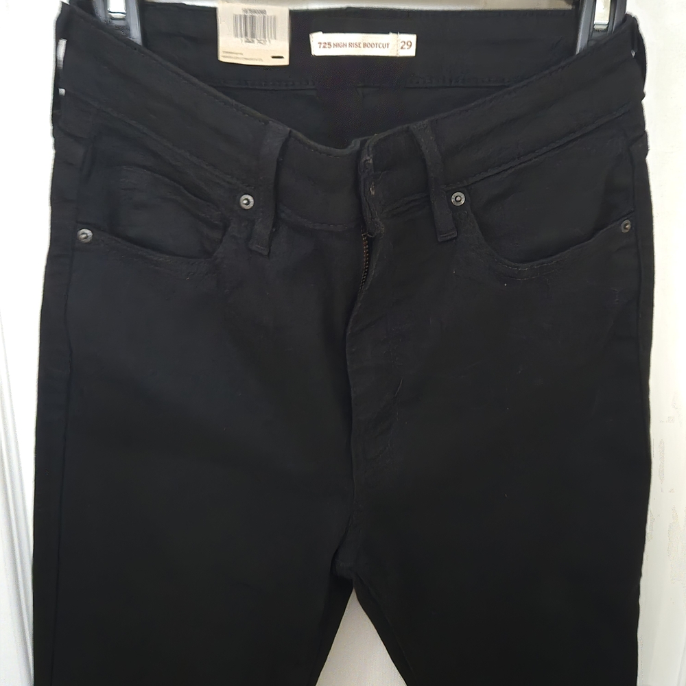 Levi's Black High-Rise Bootcut Jeans, Size W29 L30, New